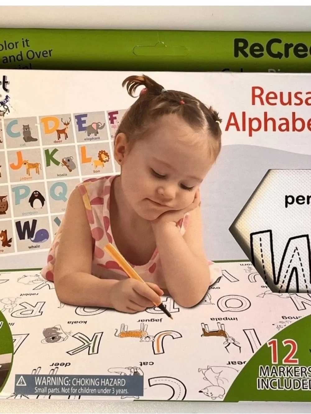 Reusable Alphabet Activity Mat for Kids